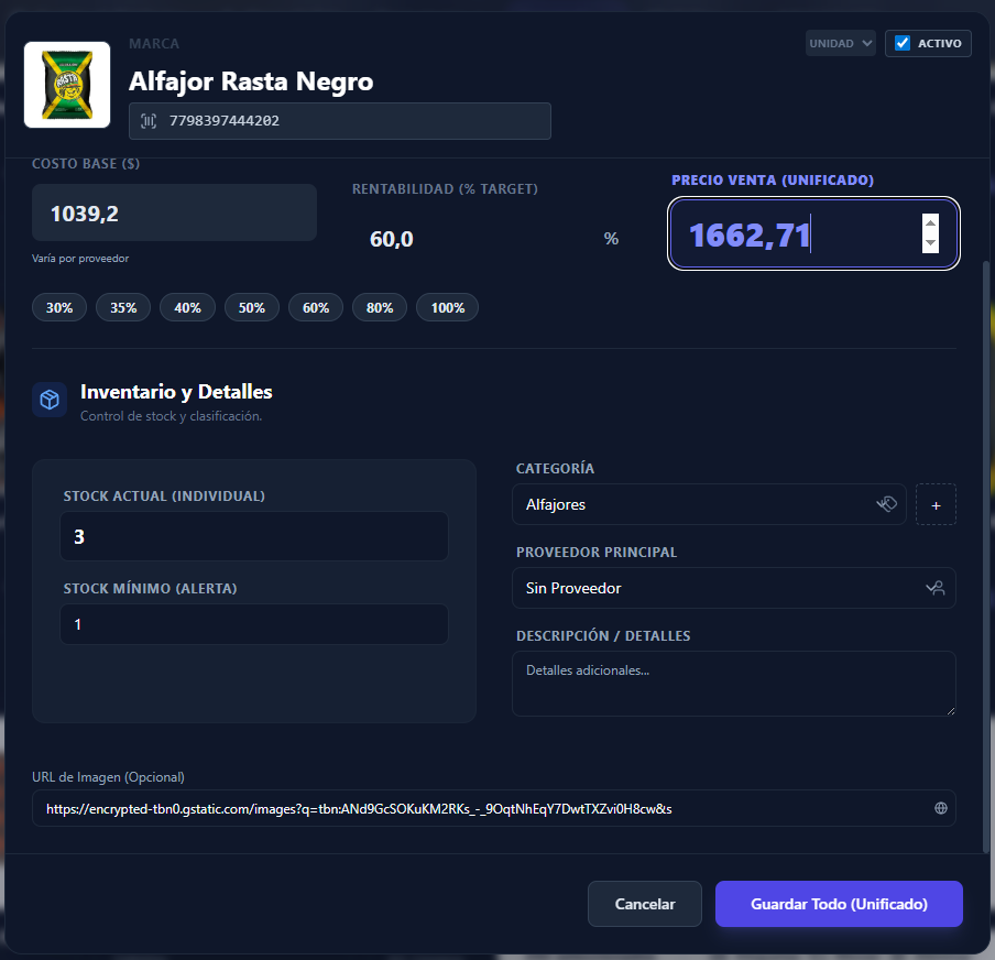 Edición Completa de Producto