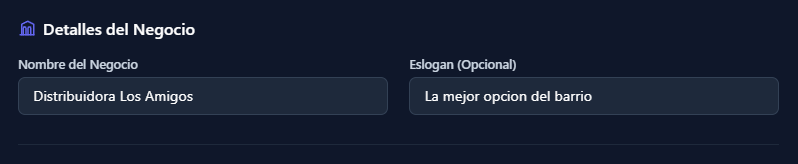 Detalle del Negocio