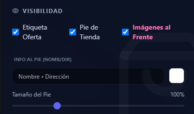 Panel de Visibilidad