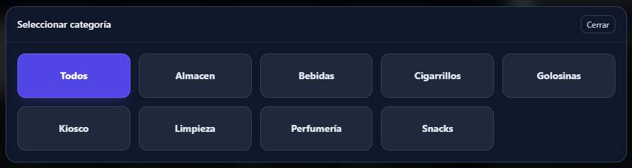 Búsqueda y Categorías